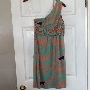 Tracy Negoshian Adrianna One Shoulder Dress